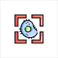 Microscope icon illustration vector