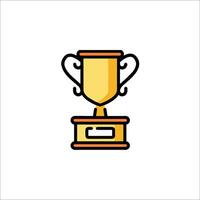 A trophy cup icon on a white background vector