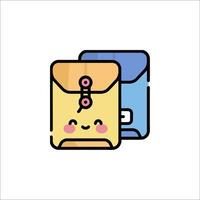 An envelope with a smiley face on it vector