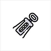 A bottle opener icon on a white background vector