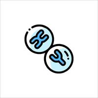 Two blue balls with the letter x on them vector