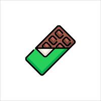 Chocolate bar icon illustration vector
