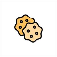 A cookie icon on a white background vector