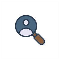 Magnifying glass icon illustration vector