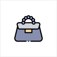 A handbag icon on a white background vector