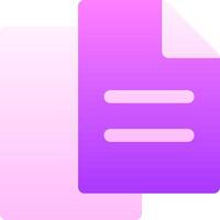 A purple file icon with a white background vector