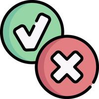Two check marks on a white background vector