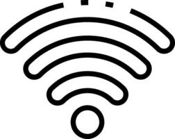 A wifi symbol on a white background vector