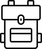 Backpack icon illustration vector