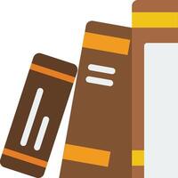A stack of books on a white background vector