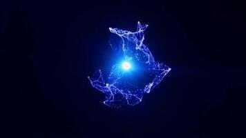 Microscopic movements reveal fluid dynamics in illuminated particles video