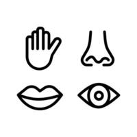 Senses Icon Design vector