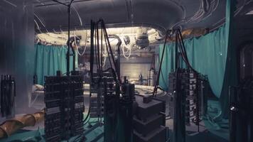 Exploring a futuristic laboratory with advanced technology and equipment video