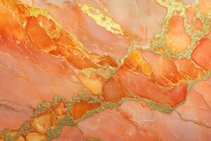 Abstract Marble Texture with Gold Veins and Speckles photo