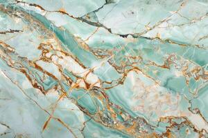 Green Marble with Intricate Veins and Patterns photo