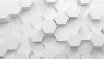 White Hexagonal Pattern Abstract Background photo