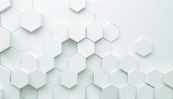 Abstract White Hexagon Pattern Background photo