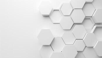 Abstract White Hexagon Pattern Background photo