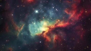 Space background with stars and space dust. Can be used in vertical and horizontal format. video