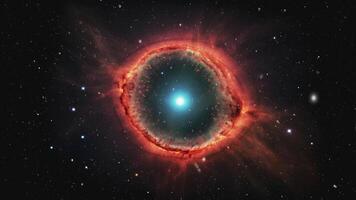 A star that exploded to form a beautiful galaxy, a system. video