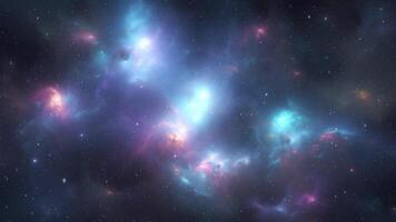 Space background. A journey through the universe. video