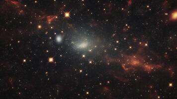 Dense space with stars and space dust. video