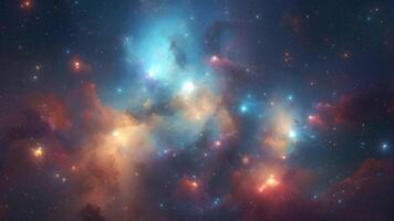 Raum Hintergrund. ein Reise durch das Universum. video