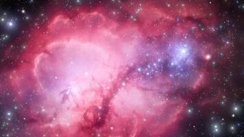 Celestial beauty captured in a cosmic tableau featuring galaxies and twinkling stars. video