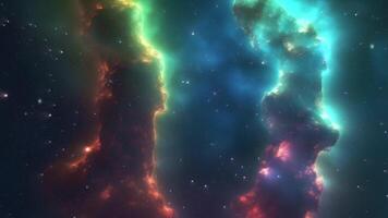Space background with stars and space dust. Can be used in vertical and horizontal format. video