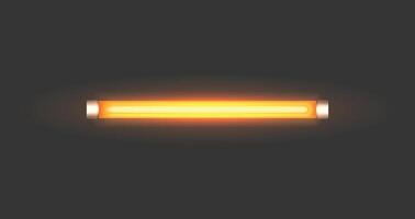 Neon Led Light Tube Glowing Lamp in Vibrant Colors, creating a striking ambiance vector