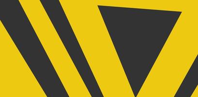 A yellow and black logo with a triangle shape vector