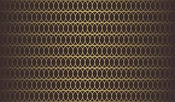Golden geometric oval shape pattern decorative ornament background vector