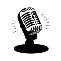 Microphone - Illustration Icons. Podcast Icon. Podcast web icon. Linear icon collection. Podcast outline icons collection. Editable stroke. vector