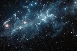 A Night Sky Filled With Stars and Nebulae photo