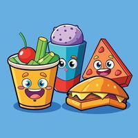 3D Cake Cartoon Icon Illustration with Two Dimensions vector