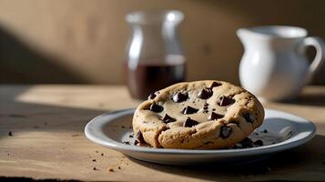 Fresh Delicious Chocolate chip cookies for National Cookie Day photo