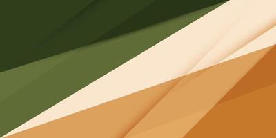 Abstract colorful brown, green, and orange overlap color background template with square papercut pattern. Overlap background with shadow design. vector