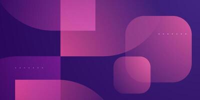 Abstract gradient purple background with simple square shapes pattern. Looks 3d with additional gradient color design. suitable for posters, brochures, and others. vector
