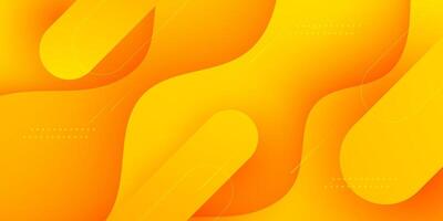 Abstract orange wave dynamic background with colorful bright gradient. Abstract geometric pattern simple background design for banner, brochure, presentation, and business card. vector
