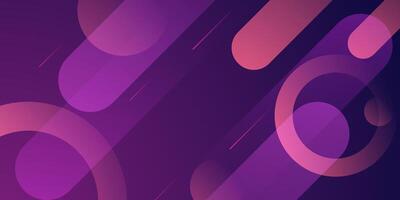 Dynamic dark pink gradient to purple abstract background with circle pattern and lines. Dark pink gradient colorful background. vector