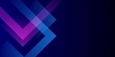 Dark blue papercut abstract 3D background with gradient blue and purple square pattern combination bright color on background. vector