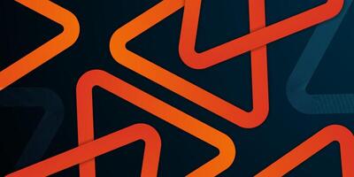 Abstract geometric futuristic background with triangle dark blue and orange gradient overlap shapes pattern background design. Triangle orange shape pattern. vector