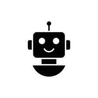Chat Bot icon design concept. Virtual smart assistant Bot icon. Customer support service Chat Bot. vector