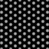 snowflake seamless pattern in black background vector