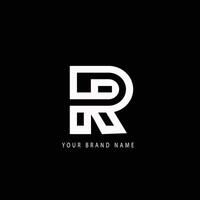 R letter logo design illustration vector
