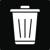Trash Can Illustration Icon vector