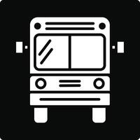 School Bus Illustration Icon vector