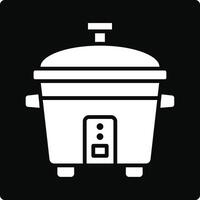 Rice Cooker Illustration Icon vector