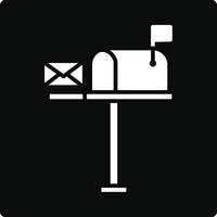 Mailbox icon illustration vector