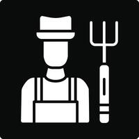 Farmer Illustration Icon vector